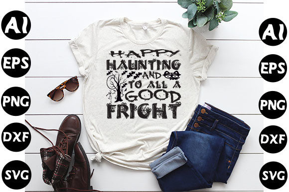 Halloween Quote Design: Happy Haunting Graphics