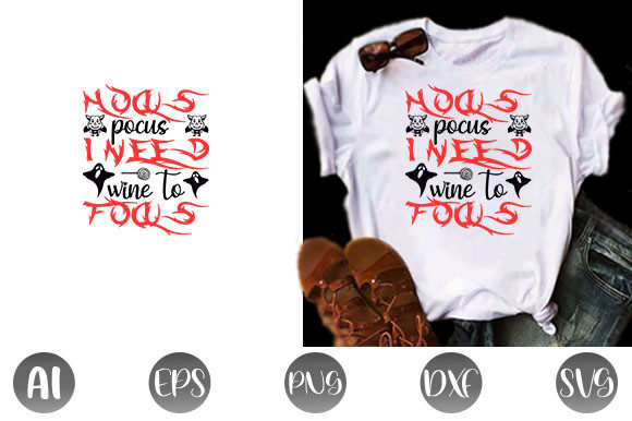 Halloween Quote Design: Hocus Pocus, I — Graphics & T-Shirt Designs