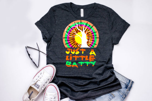 Halloween Quote Design, Just a Little Ba: Graphics & T-Shirt Designs