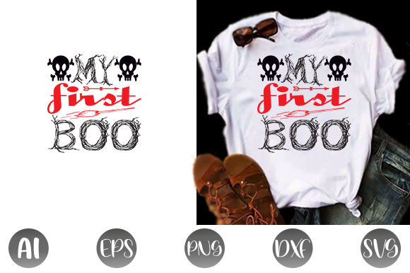 Halloween Quote Design, My First BOO
