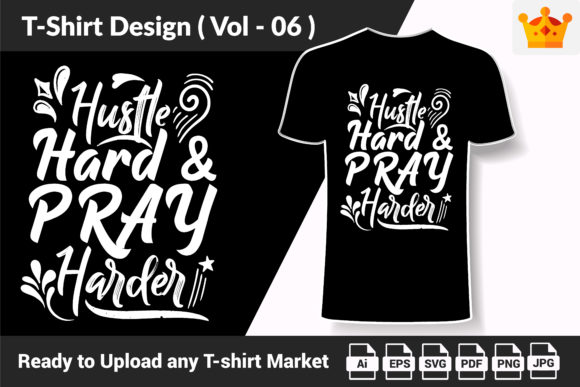 Motivational T Shirt Design Quote V06: Graphics & Print Templates