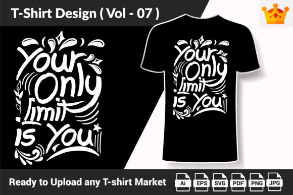 Motivational T Shirt Design Quote V07