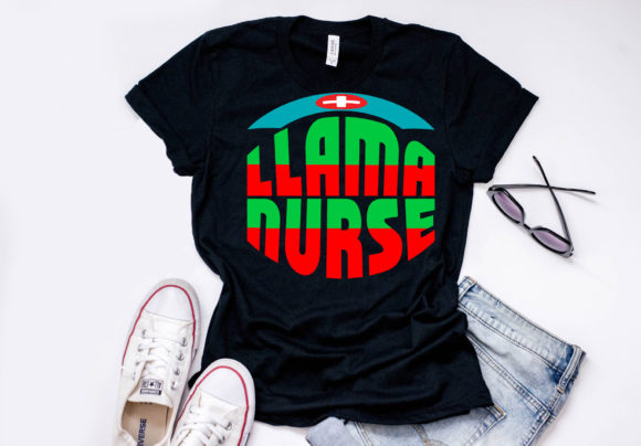 Nurse Quote Design, Llama Nurse: Graphics for T-Shirt Designs