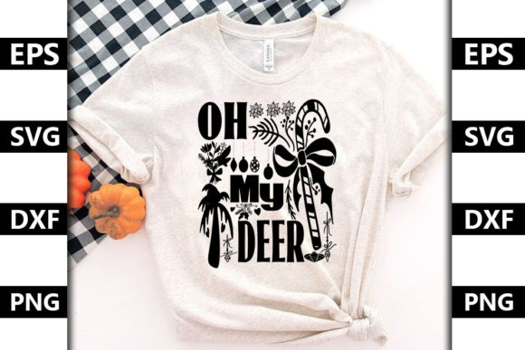 Oh My Deer: Festive Graphics for T-Shirt Designs & Local Branding